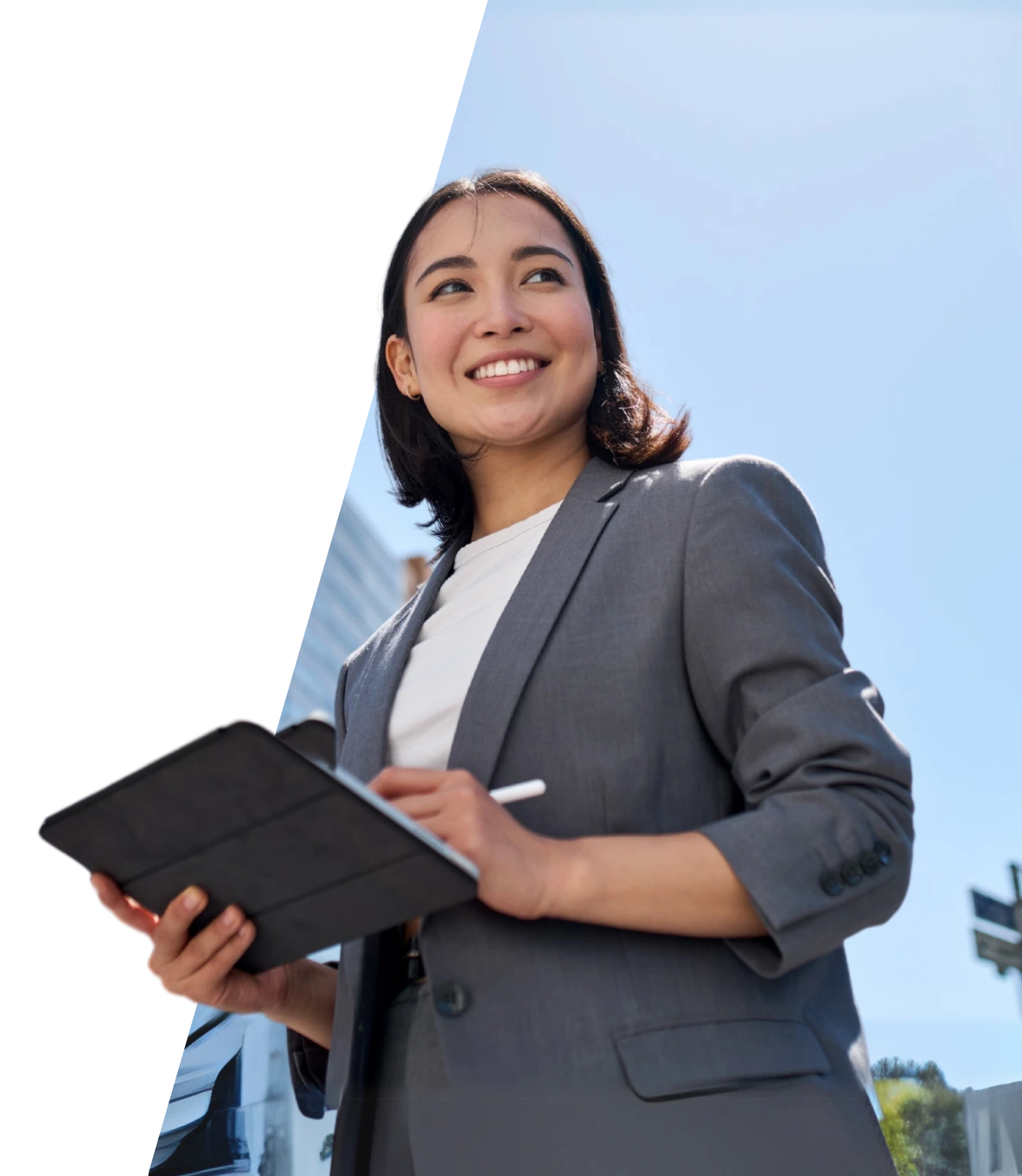 Professional woman with tablet